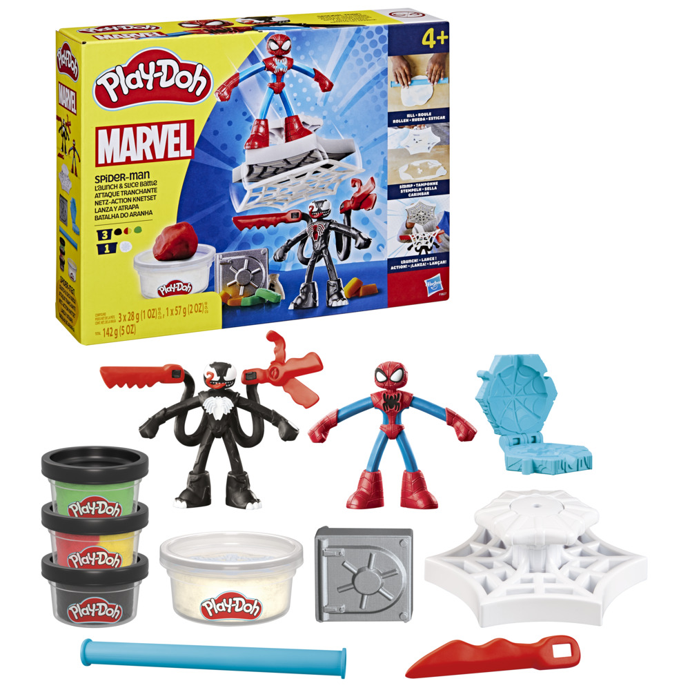 MASAS Y PLASTILINAS PLAY-DOH MARVEL SPIDER-MAN LANZA Y ATRAPA - 3