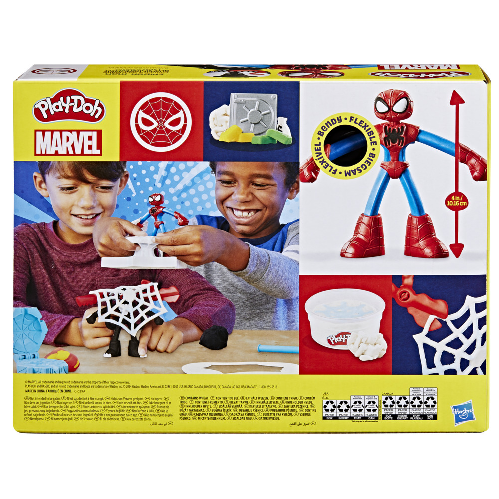 MASAS Y PLASTILINAS PLAY-DOH MARVEL SPIDER-MAN LANZA Y ATRAPA - 4
