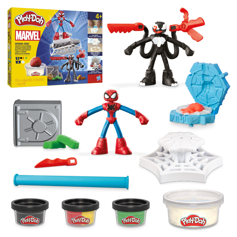 MASAS Y PLASTILINAS PLAY-DOH MARVEL SPIDER-MAN LANZA Y ATRAPA - 5