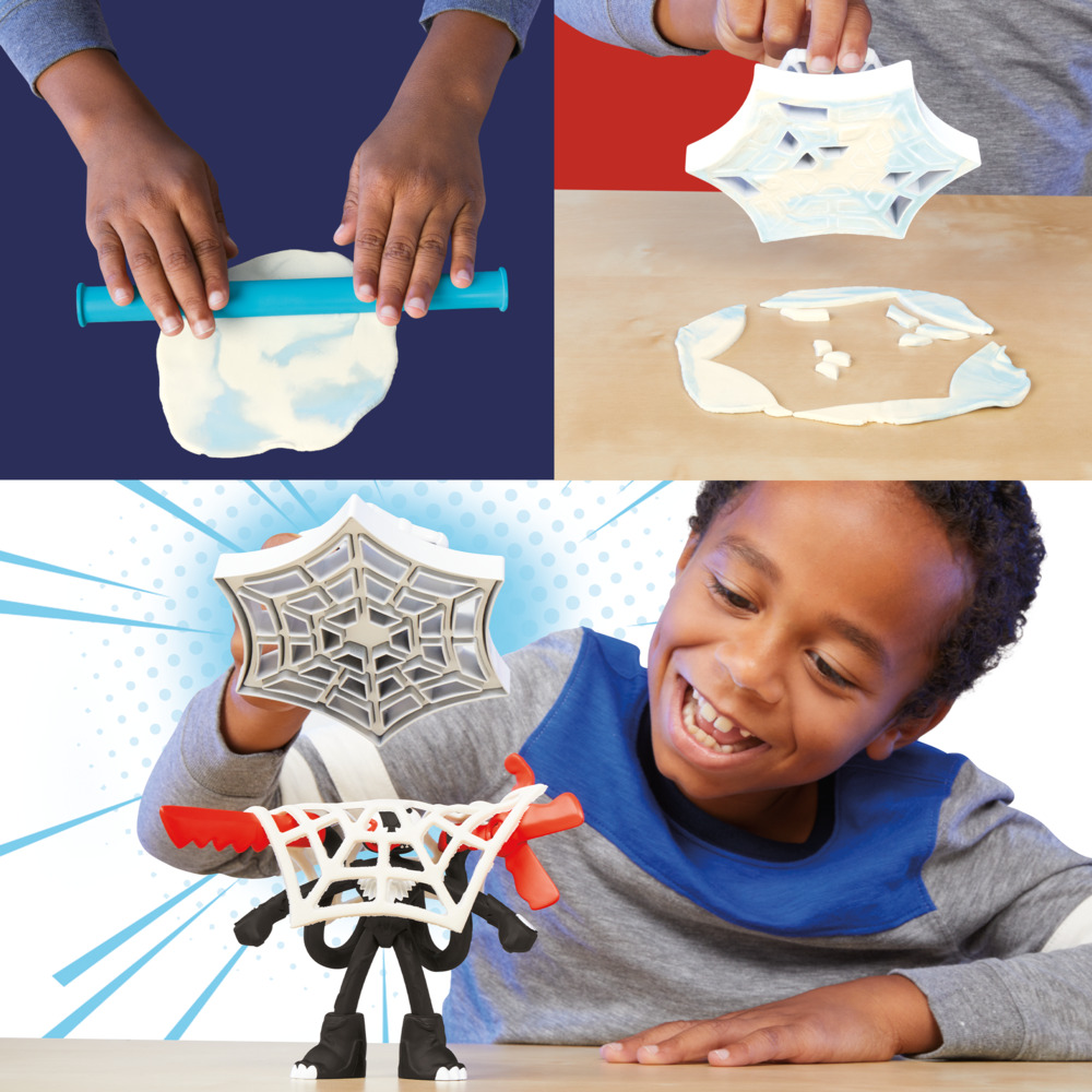 MASAS Y PLASTILINAS PLAY-DOH MARVEL SPIDER-MAN LANZA Y ATRAPA - 7