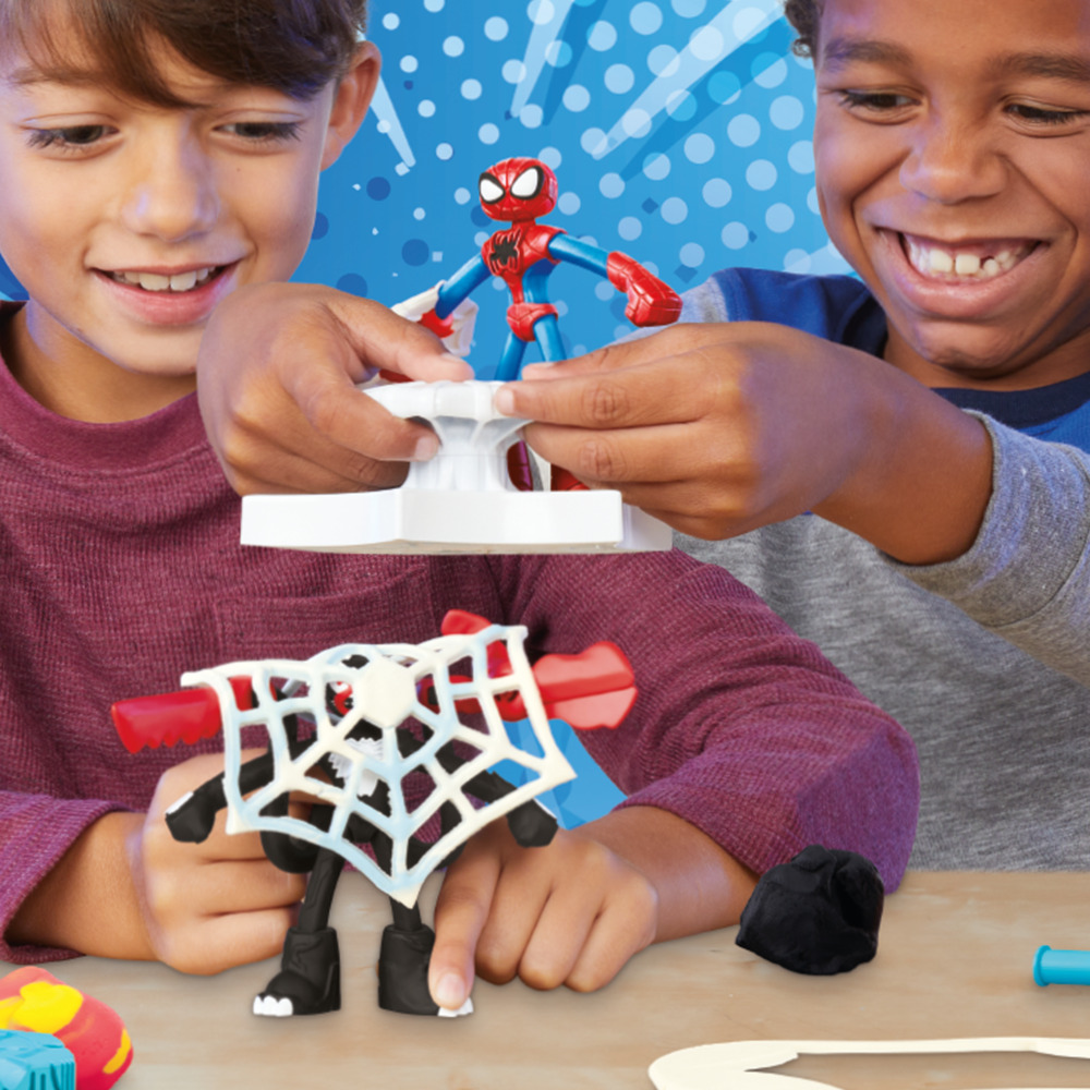 MASAS Y PLASTILINAS PLAY-DOH MARVEL SPIDER-MAN LANZA Y ATRAPA - 8