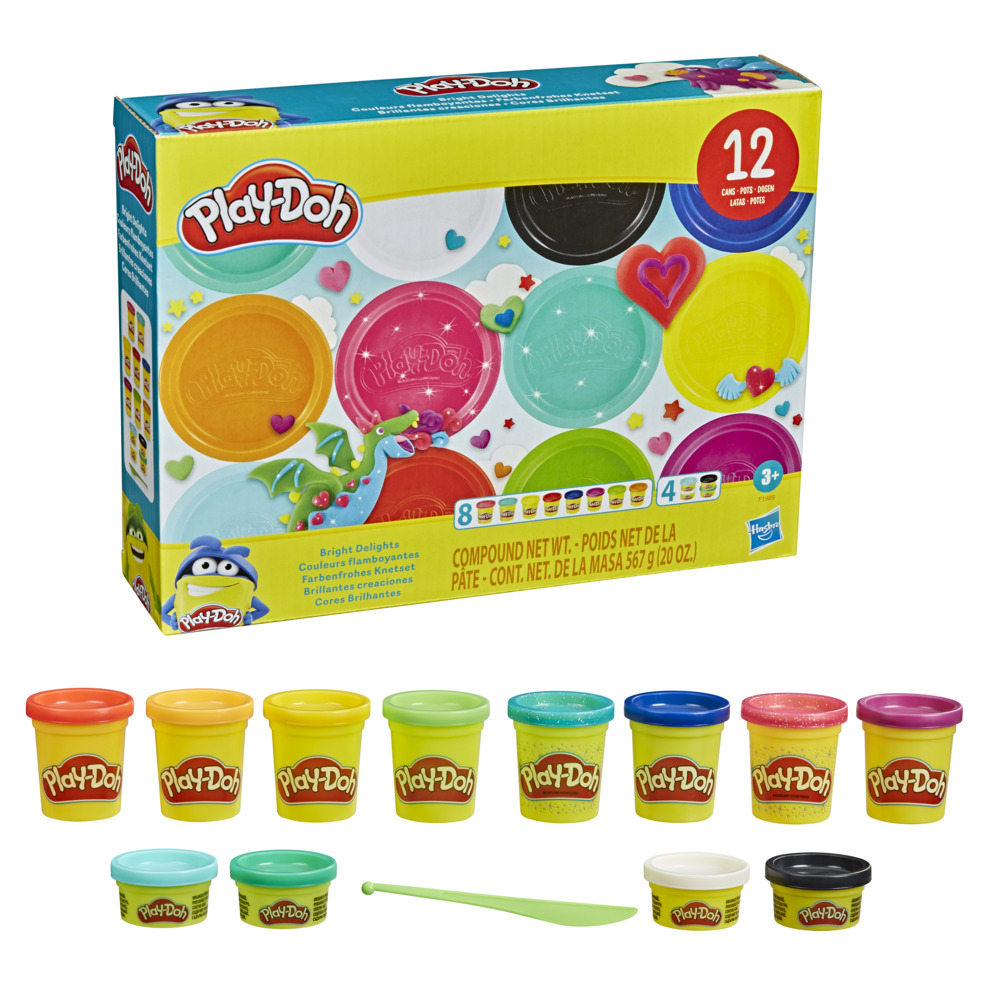 MASAS Y PLASTILINAS PLAY DOH SET BRILLANTES CREACIONES - 3
