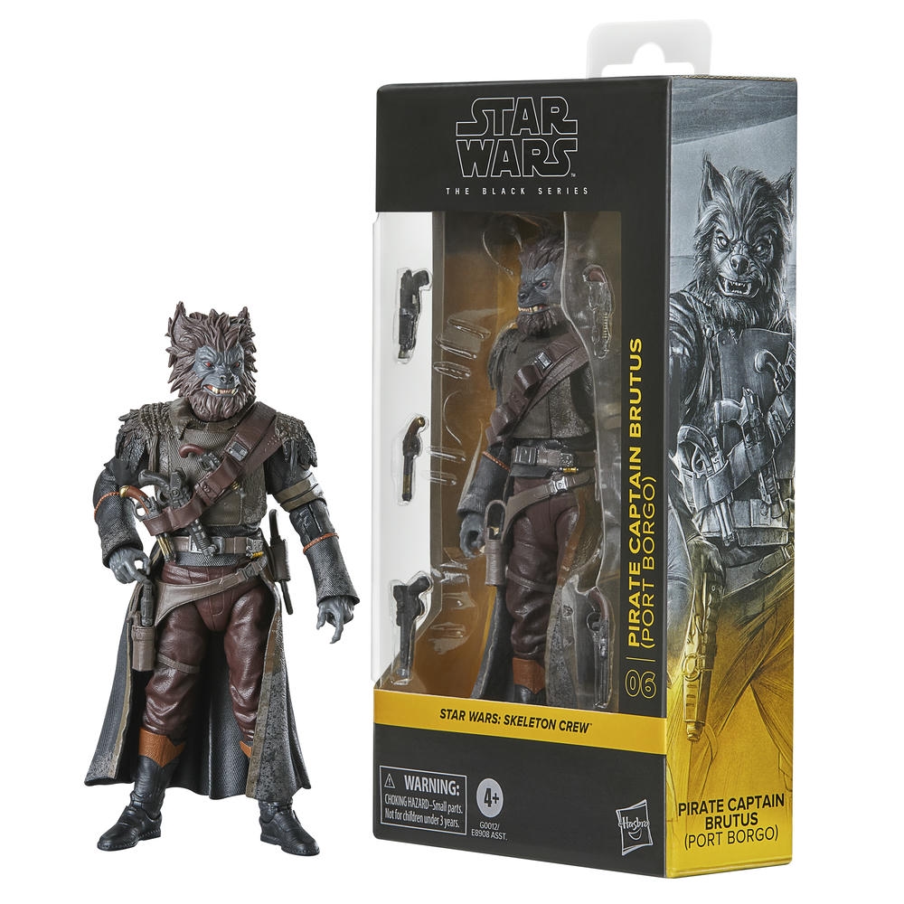 FIGURA DE ACCIÓN STAR WARS THE BLACK SERIES SKELETON CREW PIRATE CAPTAIN BRUTUS (PORT BORGO) - 3