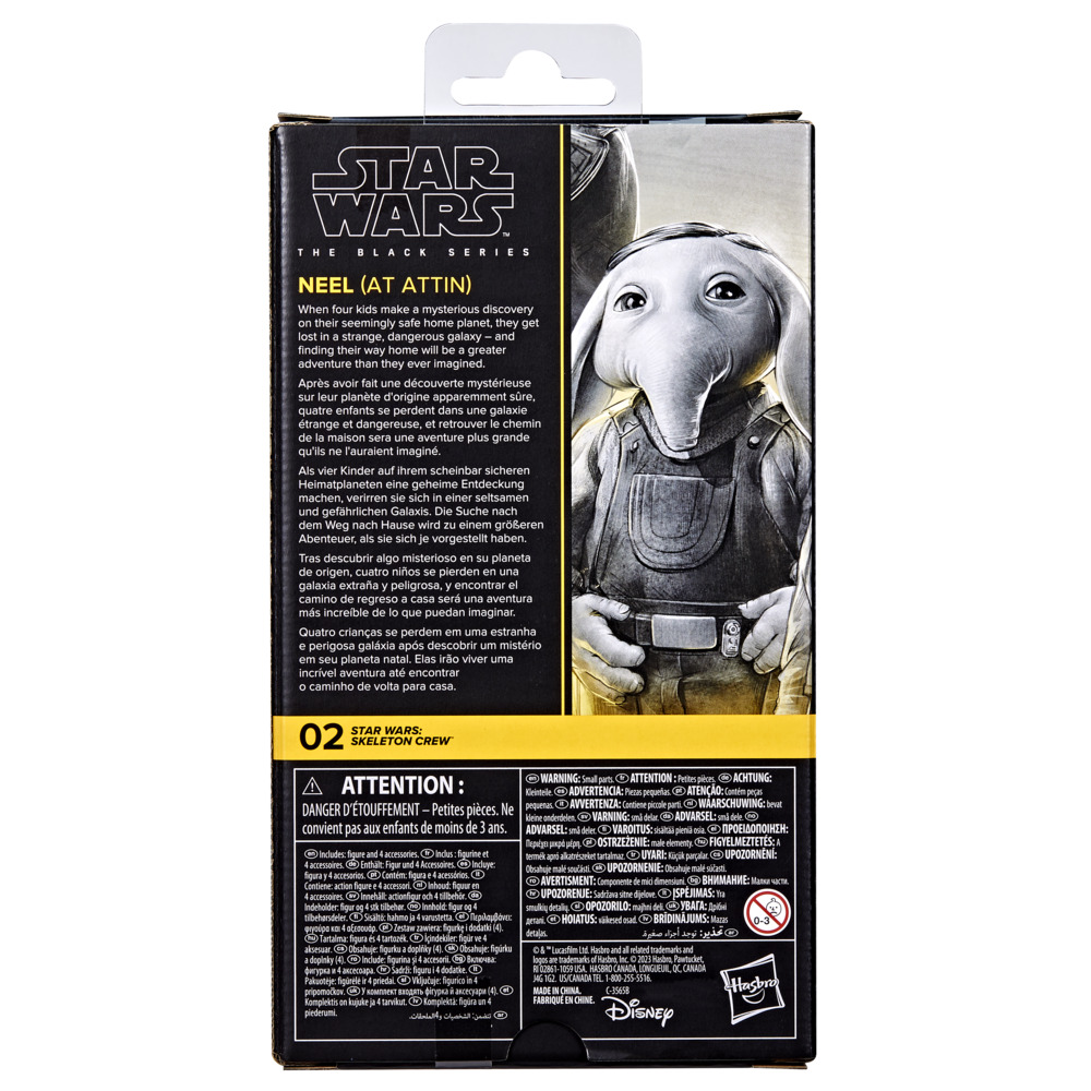 FIGURA DE ACCIÓN STAR WARS THE BLACK SERIES SKELETON CREW NEEL (AT ATTIN) - 4