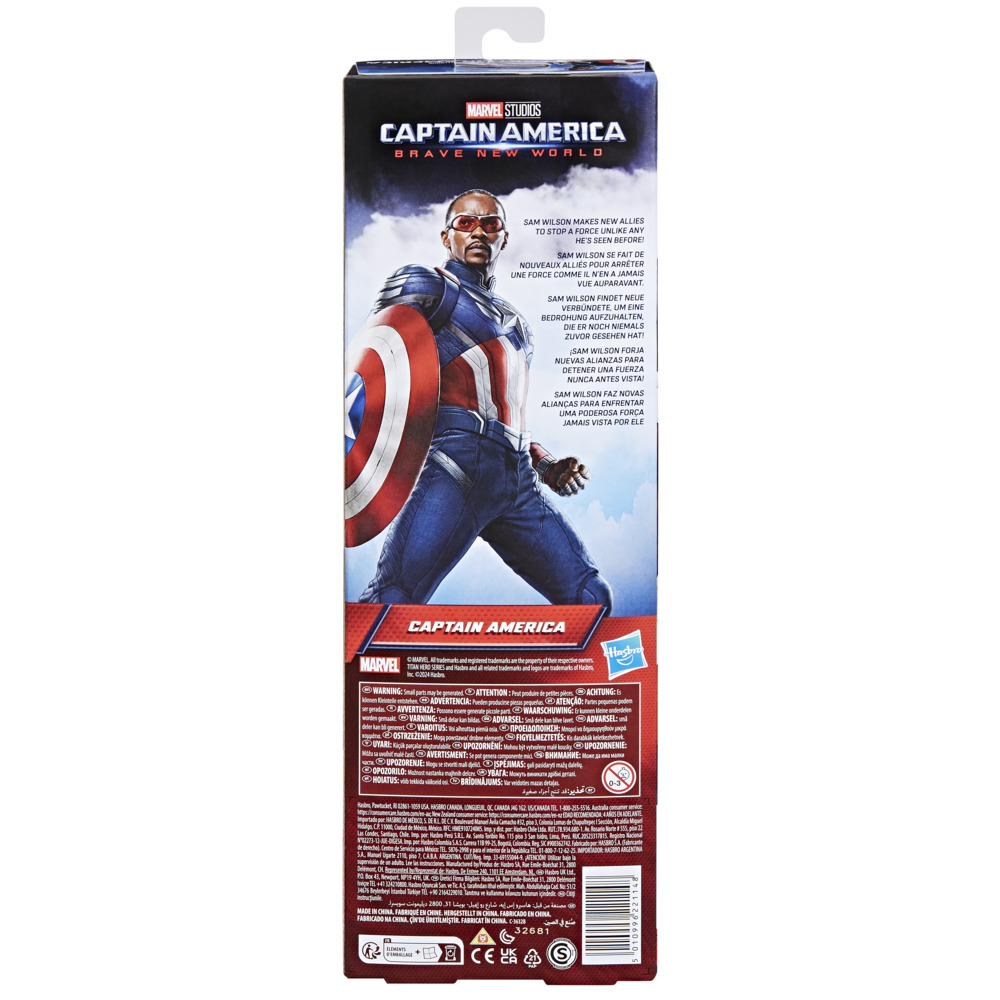 FIGURA ACCIÓN MARVEL TITAN HERO SERIES BRAVE NEW WORLD CAPITÁN AMÉRICA - 4