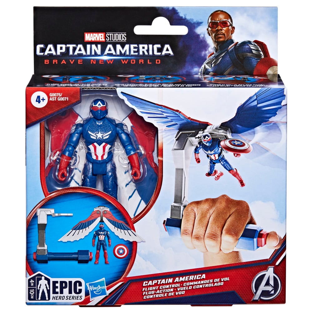 FIGURA DE ACCIÓN MARVEL EPIC HERO SERIES BRAVE NEW WORLD VUELO CONTROLADO CAPITÁN AMÉRICA - 2