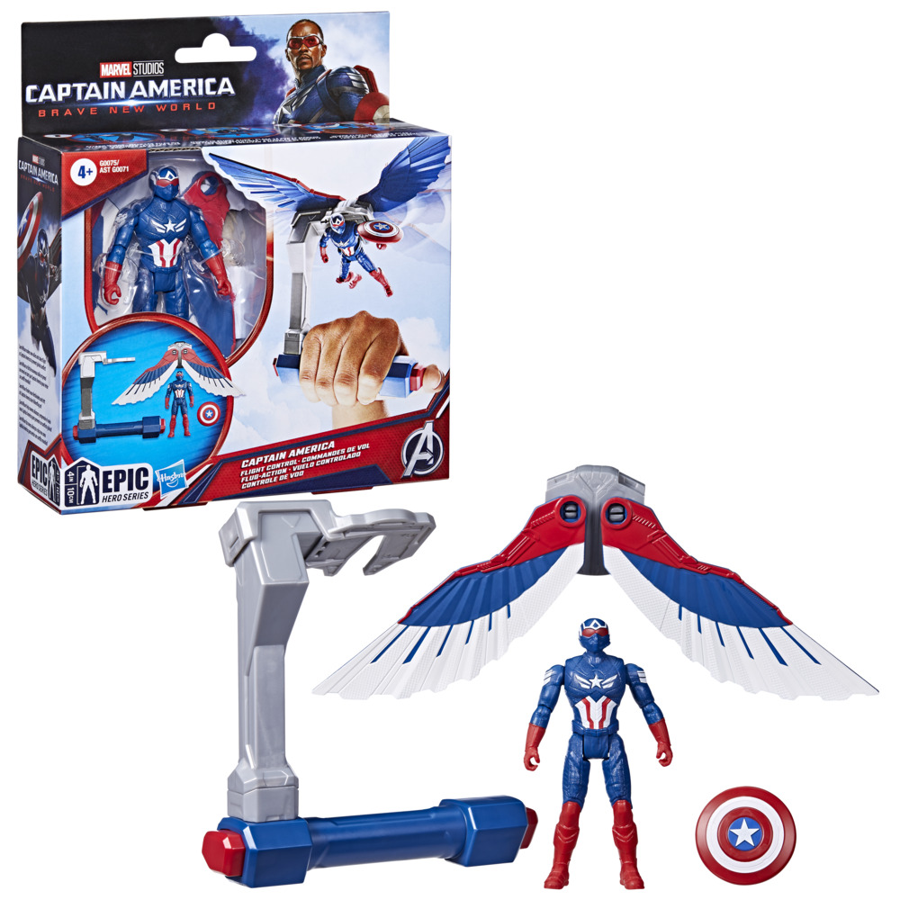 FIGURA DE ACCIÓN MARVEL EPIC HERO SERIES BRAVE NEW WORLD VUELO CONTROLADO CAPITÁN AMÉRICA - 3