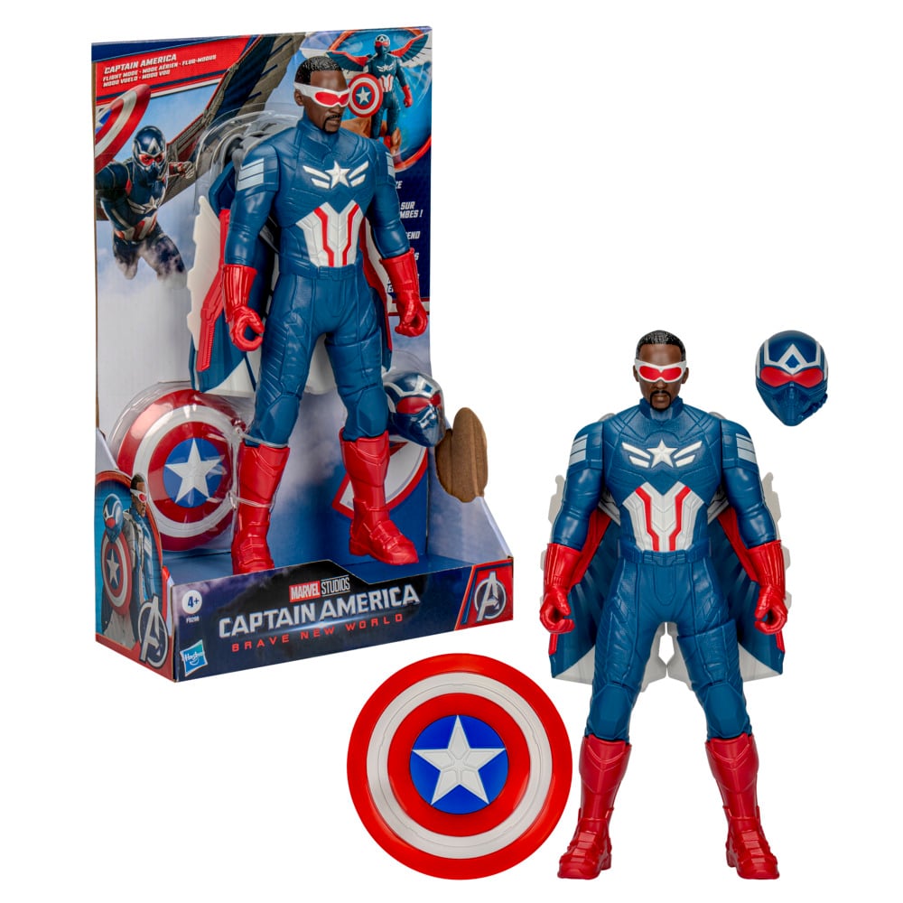 FIGURA DE ACCIÓN MARVEL AVENGERS BRAVE NEW WORLD MODO VUELO CAPITÁN AMÉRICA - 3