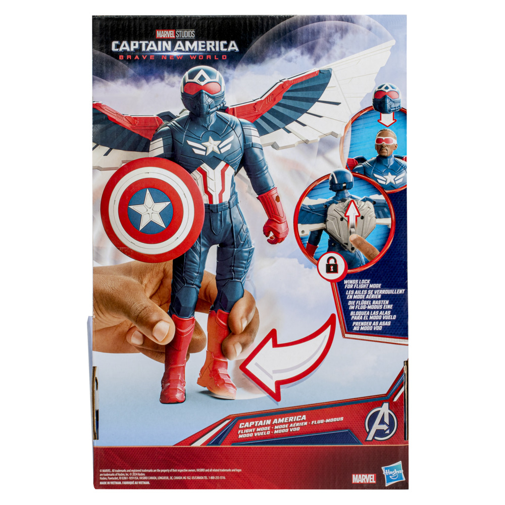 FIGURA DE ACCIÓN MARVEL AVENGERS BRAVE NEW WORLD MODO VUELO CAPITÁN AMÉRICA - 4