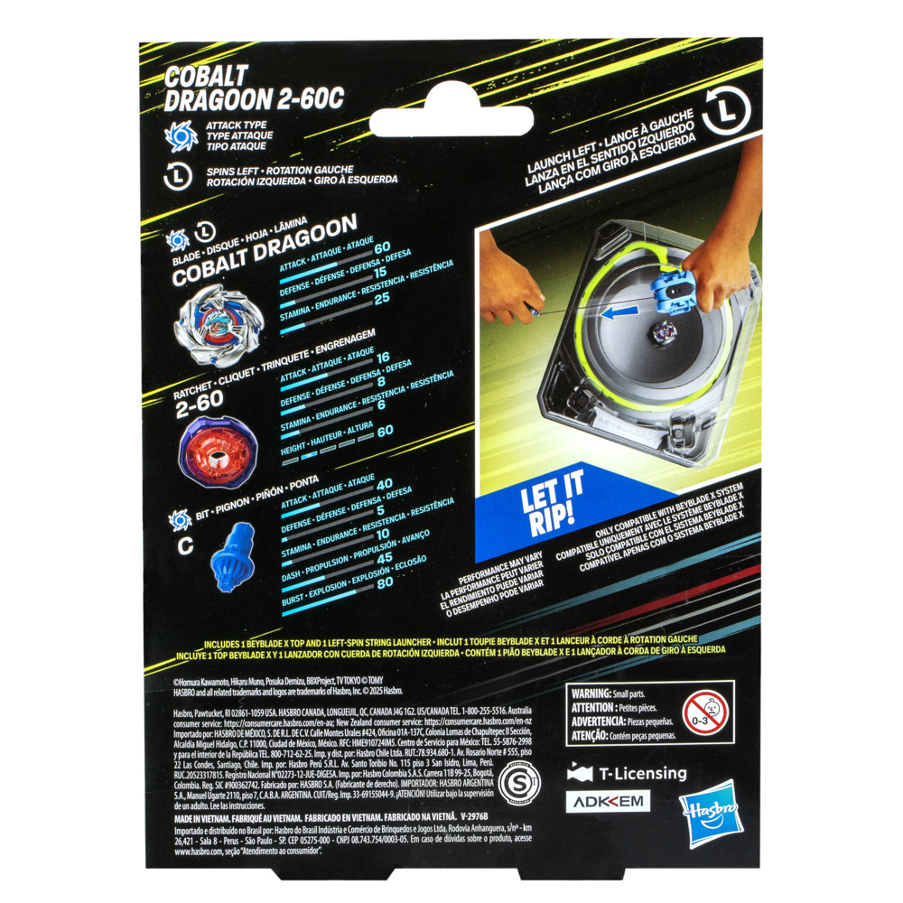 LANZADOR BEYBLADE X COBALT DRAGOON 2-60C - 4