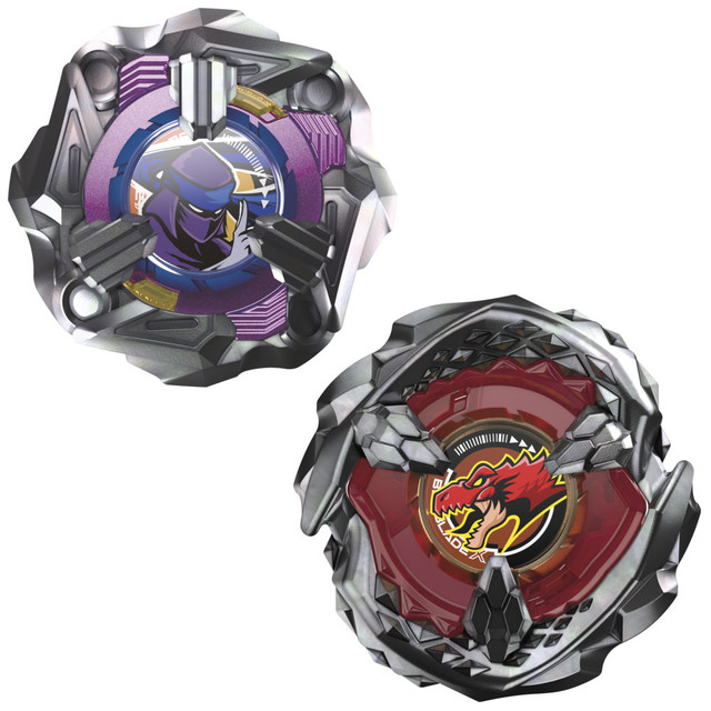 TROMPO BEYBLADE X PACK DOBLE BEAT TYRANNO 4-70Q Y KNIFE SHINOBI 4-80HN - 6