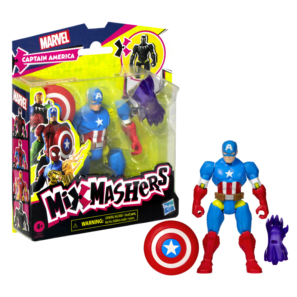 FIGURA DE ACCIÓN MARVEL AVENGERS MIXMASHERS CAPITÁN AMÉRICA - 3