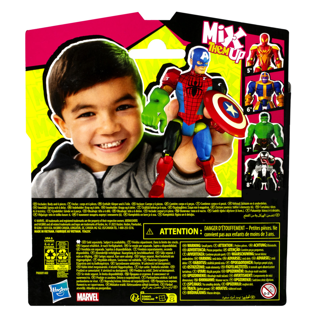 FIGURA DE ACCIÓN MARVEL AVENGERS MIXMASHERS CAPITÁN AMÉRICA - 4