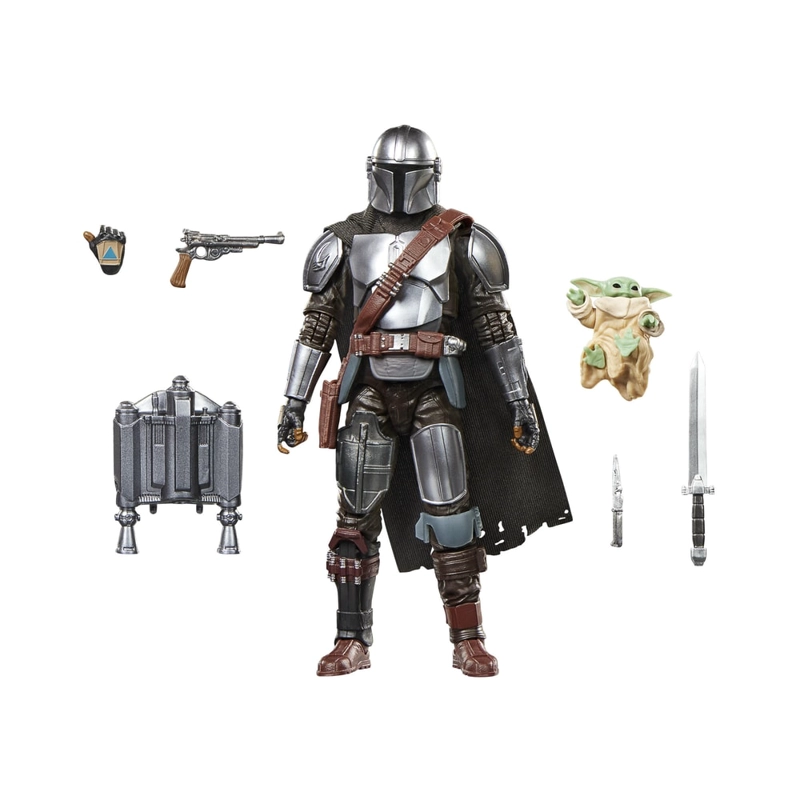 FIG. ACCION STAR WARS BLACK SERIES THE MANDALORIAN & GROGU DELUXE - 1
