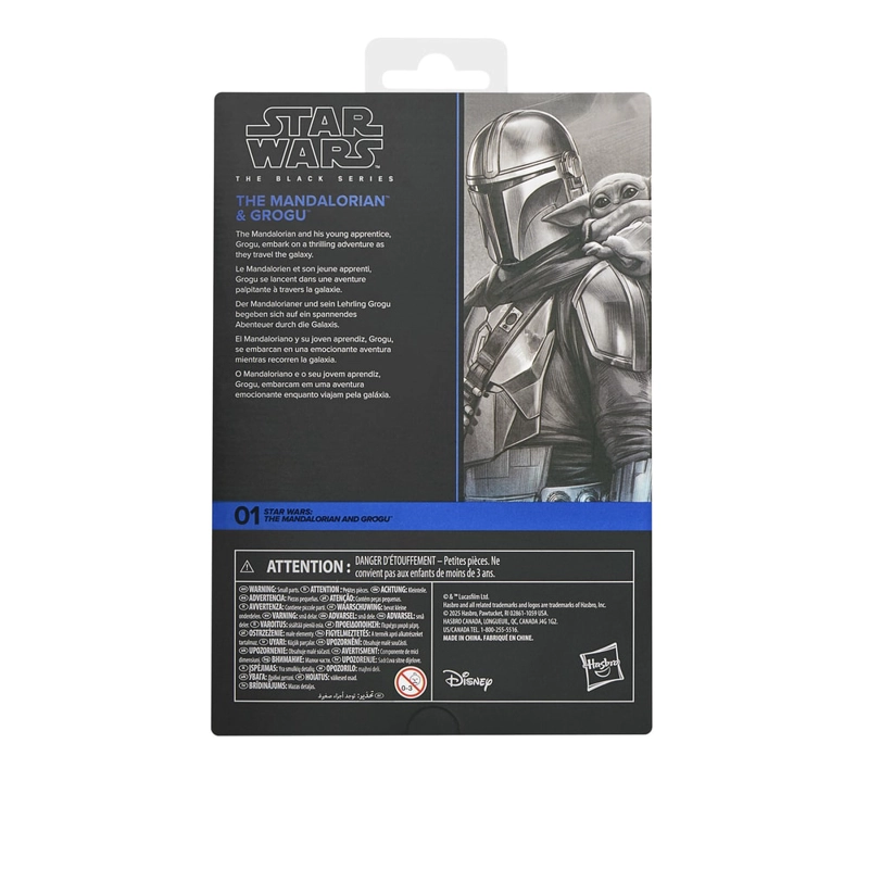FIG. ACCION STAR WARS BLACK SERIES THE MANDALORIAN & GROGU DELUXE - 4