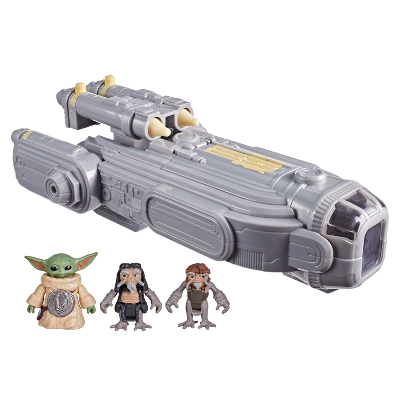 FIGURA STAR WARS ACTIONVERSE NAVE ESPACIAL GROGU Y ANZELLANOS - 1