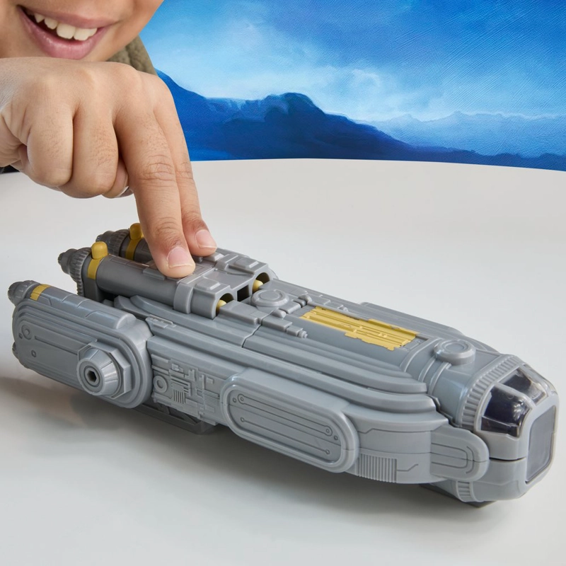 FIGURA STAR WARS ACTIONVERSE NAVE ESPACIAL GROGU Y ANZELLANOS - 3