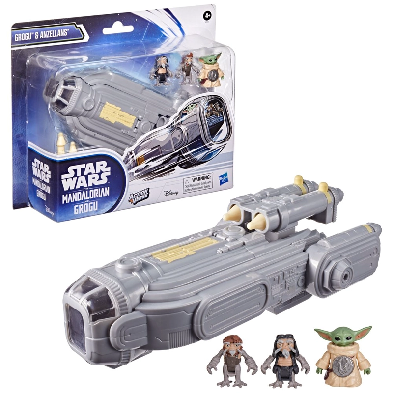 FIGURA STAR WARS ACTIONVERSE NAVE ESPACIAL GROGU Y ANZELLANOS - 7