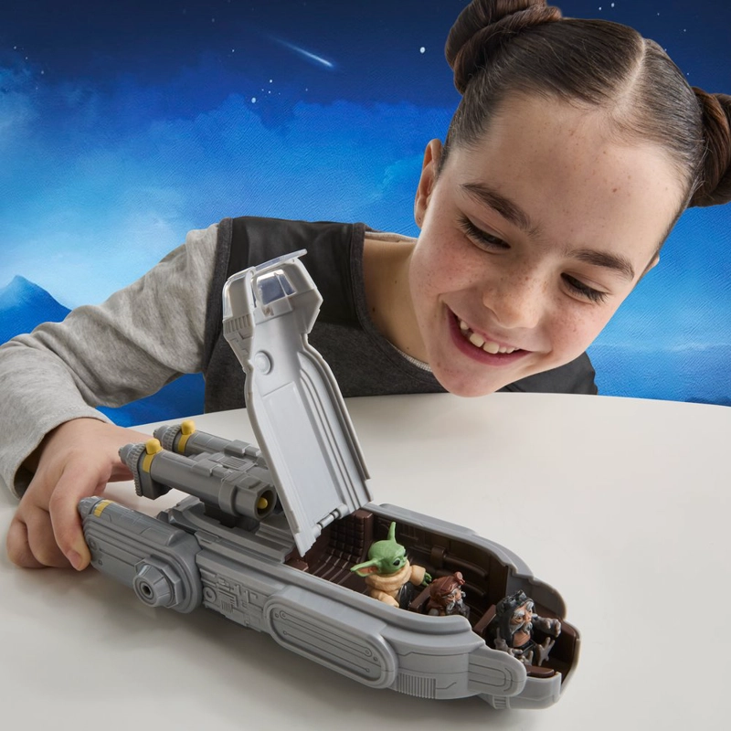 FIGURA STAR WARS ACTIONVERSE NAVE ESPACIAL GROGU Y ANZELLANOS - 9