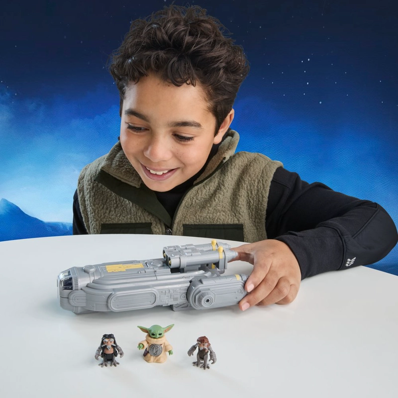 FIGURA STAR WARS ACTIONVERSE NAVE ESPACIAL GROGU Y ANZELLANOS - 12