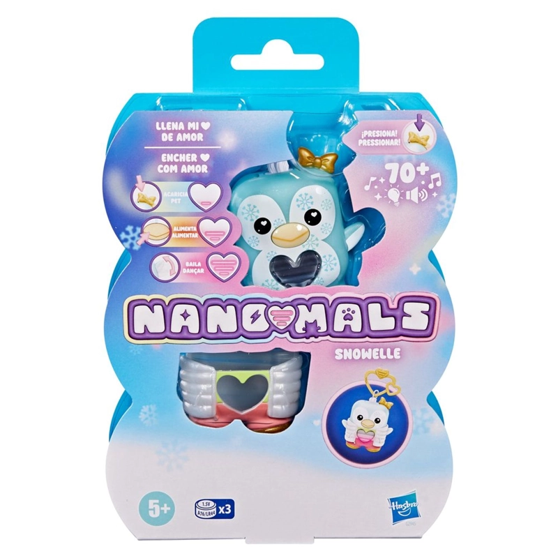 MASCOTA ELECTRONICA HASBRO NANO-MALS SNOWELLE LA PINGÜINA - 1
