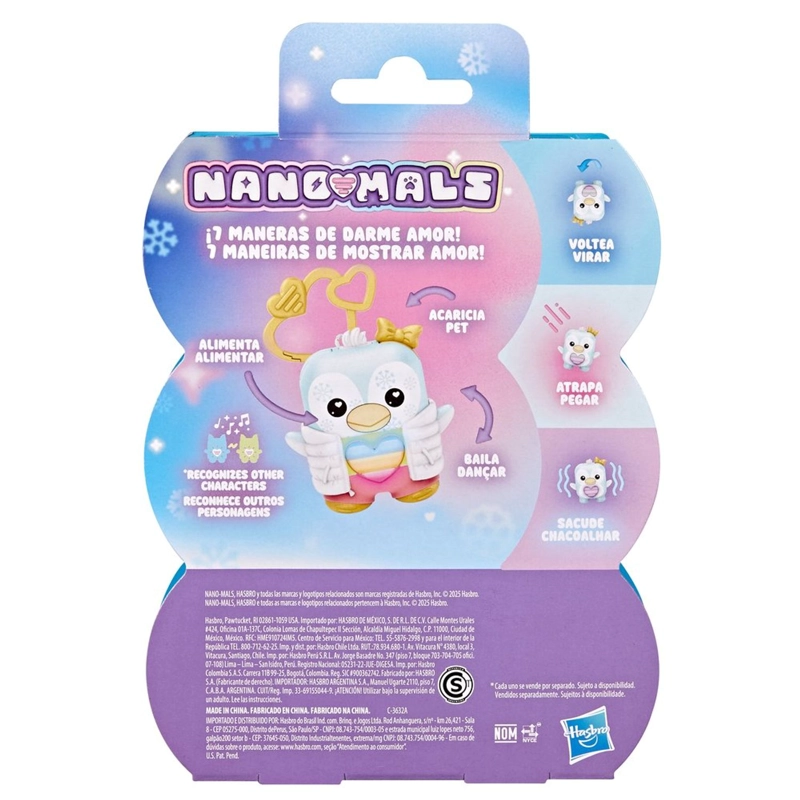 MASCOTA ELECTRONICA HASBRO NANO-MALS SNOWELLE LA PINGÜINA - 3