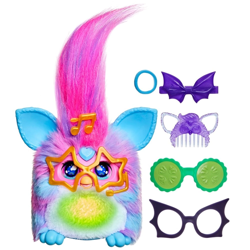 PELUCHE ELECTRONICO FURBY VIBES BLUE RAZZ - 1
