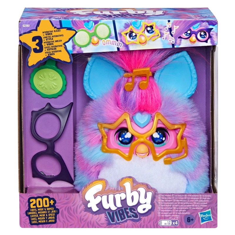 PELUCHE ELECTRONICO FURBY VIBES BLUE RAZZ - 2