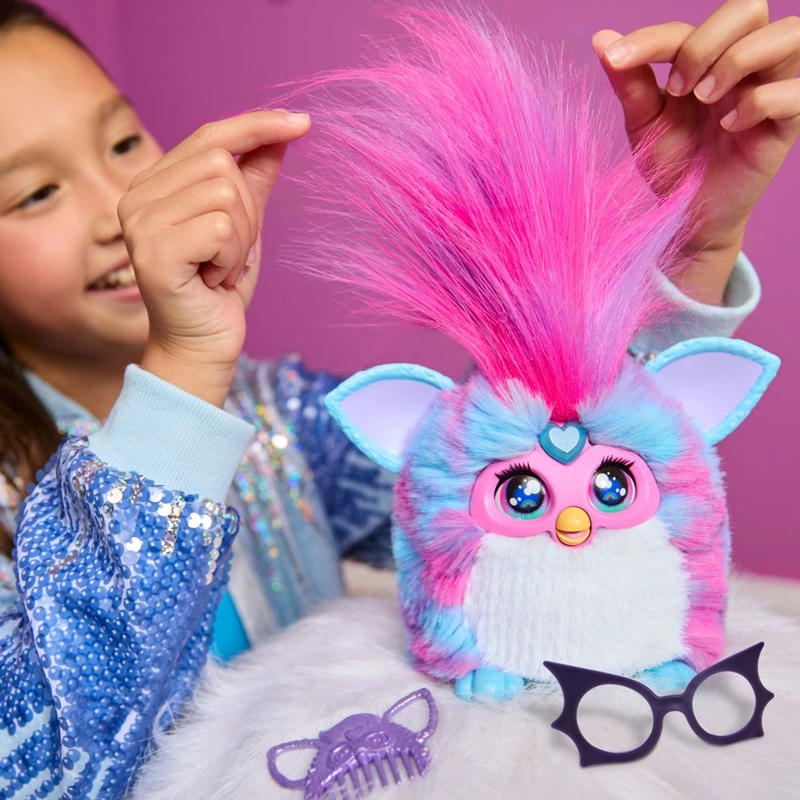 PELUCHE ELECTRONICO FURBY VIBES BLUE RAZZ - 9