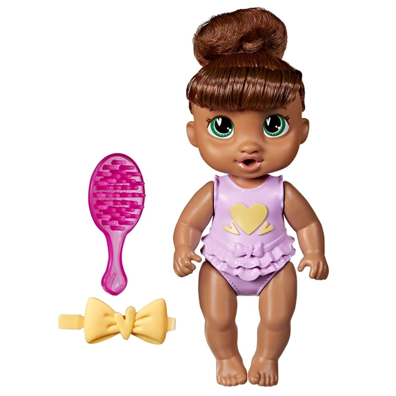 MUÑECA BABY ALIVE BEBE  PEINADOS DIVERTIDOS CABELLO CASTAÑO - 1