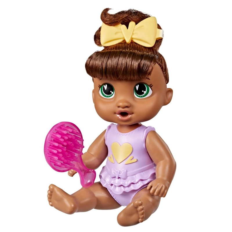 MUÑECA BABY ALIVE BEBE  PEINADOS DIVERTIDOS CABELLO CASTAÑO - 5