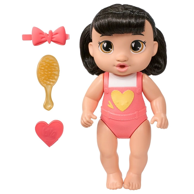 MUÑECA BABY ALIVE BEBE  PEINA Y JUEGA CABELLO NEGRO - 1