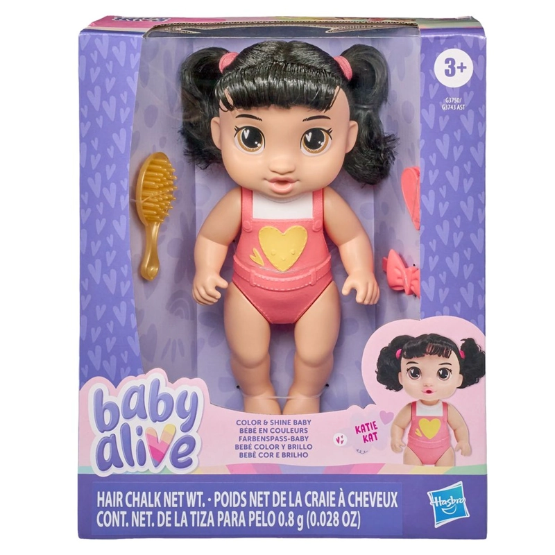 MUÑECA BABY ALIVE BEBE  PEINA Y JUEGA CABELLO NEGRO - 2