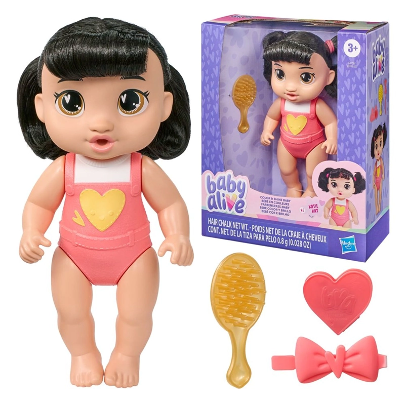 MUÑECA BABY ALIVE BEBE  PEINA Y JUEGA CABELLO NEGRO - 3