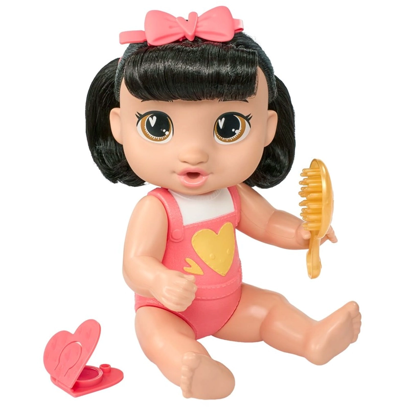MUÑECA BABY ALIVE BEBE  PEINA Y JUEGA CABELLO NEGRO - 5