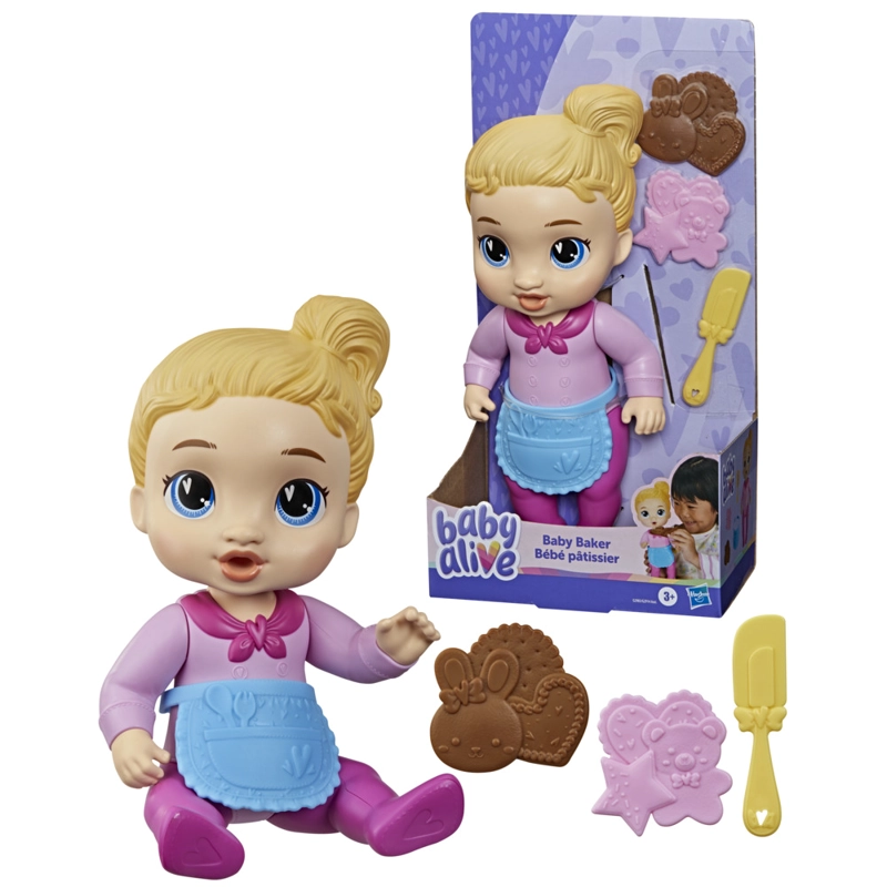 MUÑECA BABY ALIVE BABY BAKER CABELLO RUBIO - 3