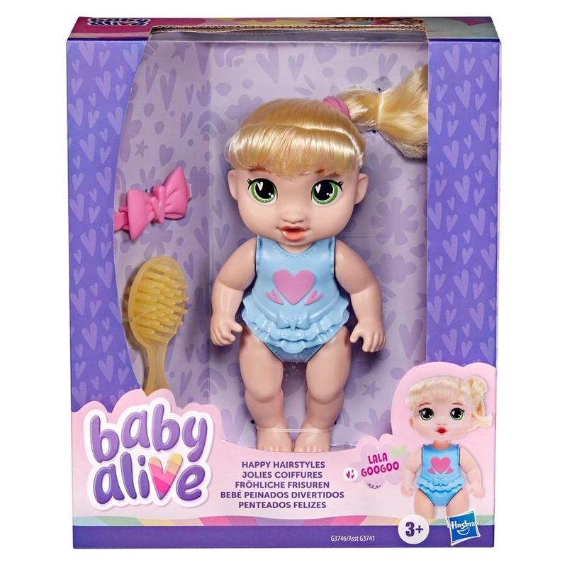 MUÑECA BABY ALIVE BEBE  PEINADOS DIVERTIDOS CABELLO RUBIO - 2