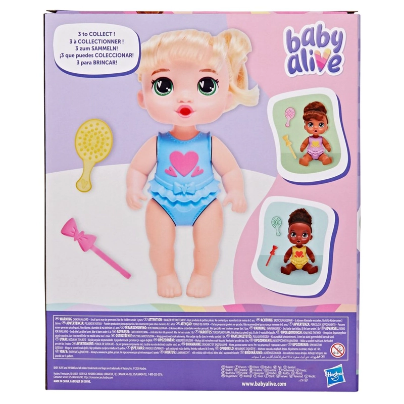 MUÑECA BABY ALIVE BEBE  PEINADOS DIVERTIDOS CABELLO RUBIO - 4