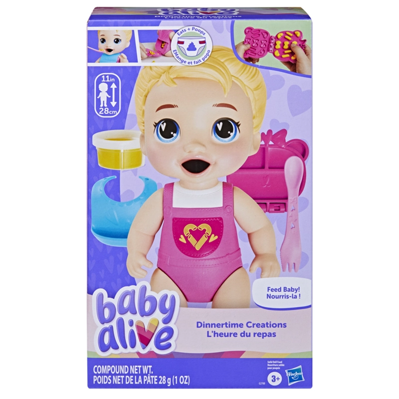 MUÑECA BABY ALIVE DINNERTIME CREATIONS CABELLO RUBIO - 2