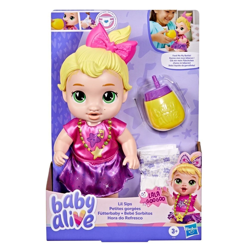 MUÑECA BABY ALIVE BEBE  SORBITOS LALA GOOGOO - 2