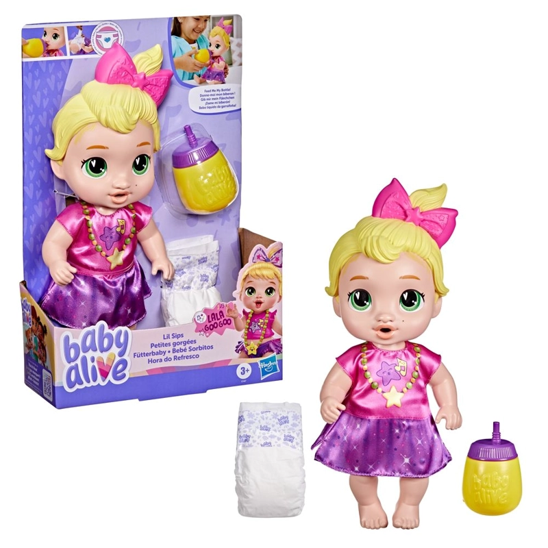 MUÑECA BABY ALIVE BEBE  SORBITOS LALA GOOGOO - 3