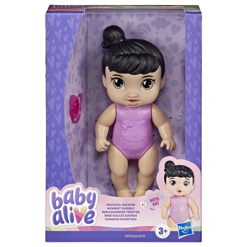 MUÑECA BABY ALIVE BEBE  DULCES SUEÑOS CABELLO NEGRO - 5