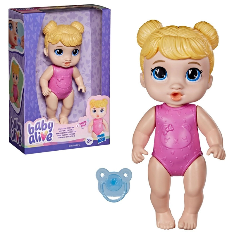 MUÑECA BABY ALIVE BEBE  DULCES SUEÑOS CABELLO RUBIO - 3