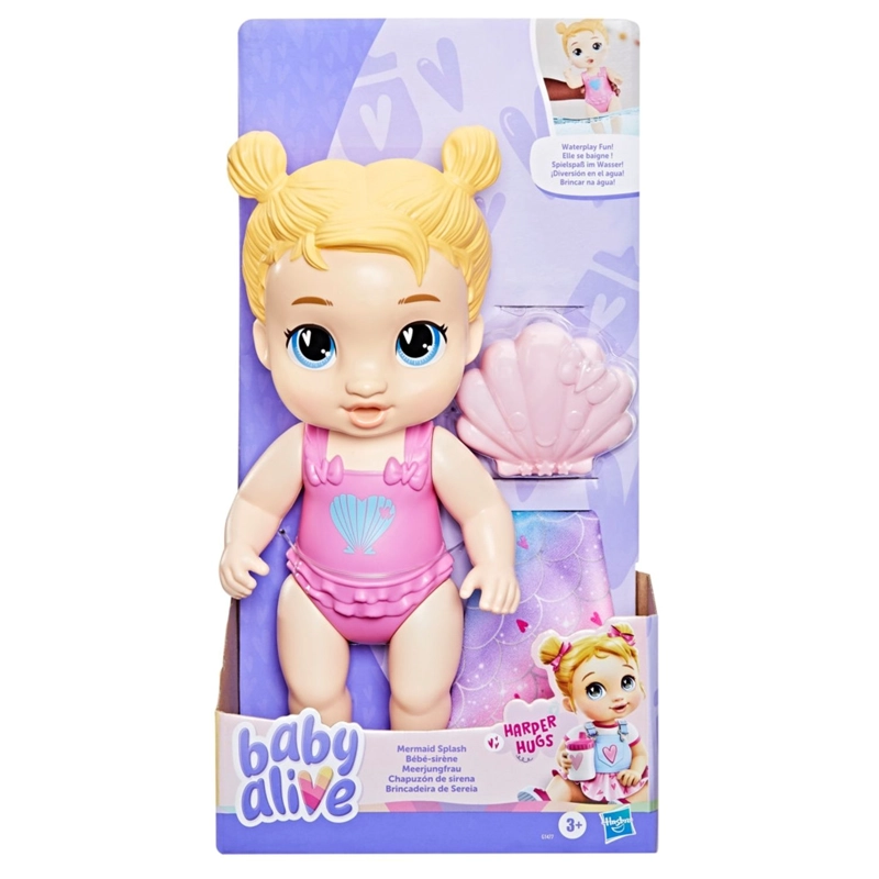 MUÑECA BABY ALIVE CHAPUZON DE SIRENA HARPER HUGS - 2