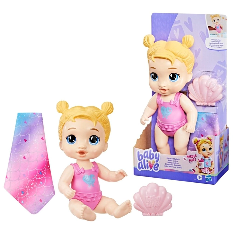 MUÑECA BABY ALIVE CHAPUZON DE SIRENA HARPER HUGS - 3