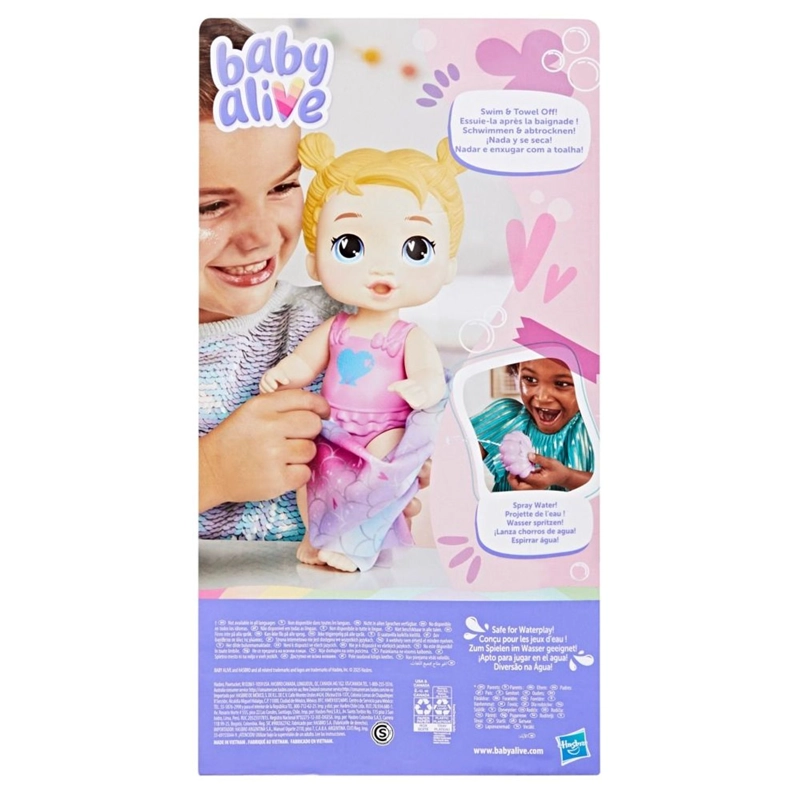 MUÑECA BABY ALIVE CHAPUZON DE SIRENA HARPER HUGS - 4
