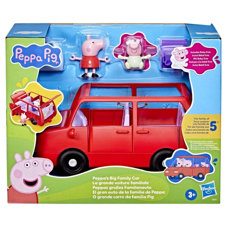 MUÑECA PEPPA PIG EL GRAN AUTO DE LA FAMILIA DE PEPPA - 1