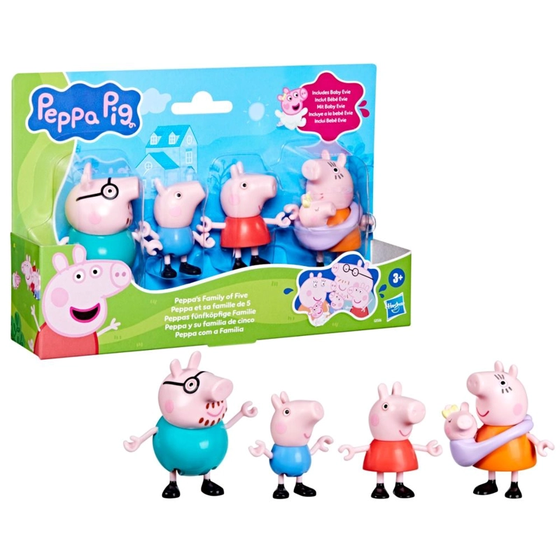 MUÑECA PEPPA PIG SET DE FIGURAS PEPPA Y SU FAMILIA DE CINCO - 3