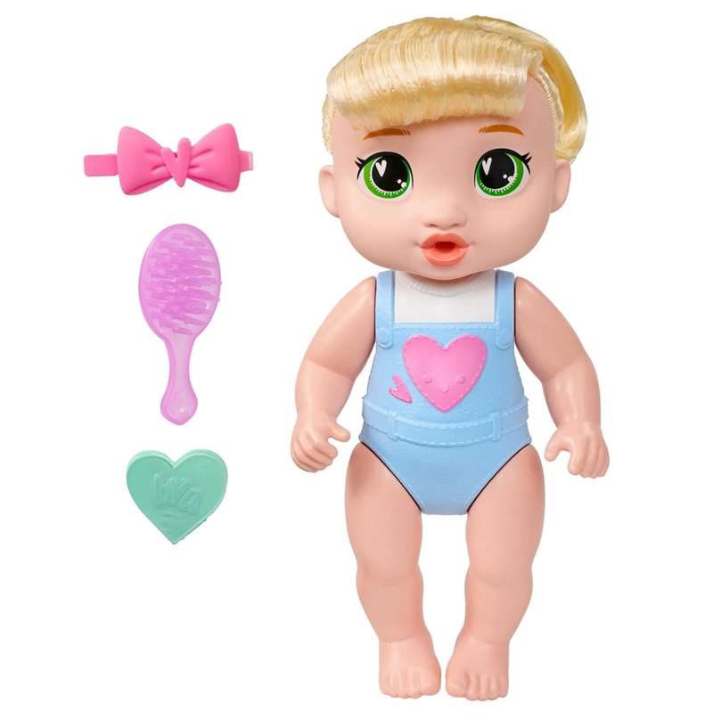 MUÑECA BABY ALIVE BEBE  PEINA Y JUEGA CABELLO RUBIO - 1