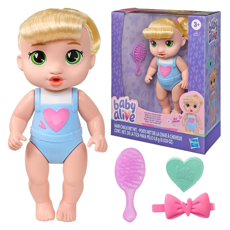 MUÑECA BABY ALIVE BEBE  PEINA Y JUEGA CABELLO RUBIO - 3